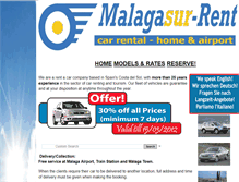 Tablet Screenshot of malagasur-rent.com